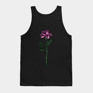 Purple Rose Art Tank Top